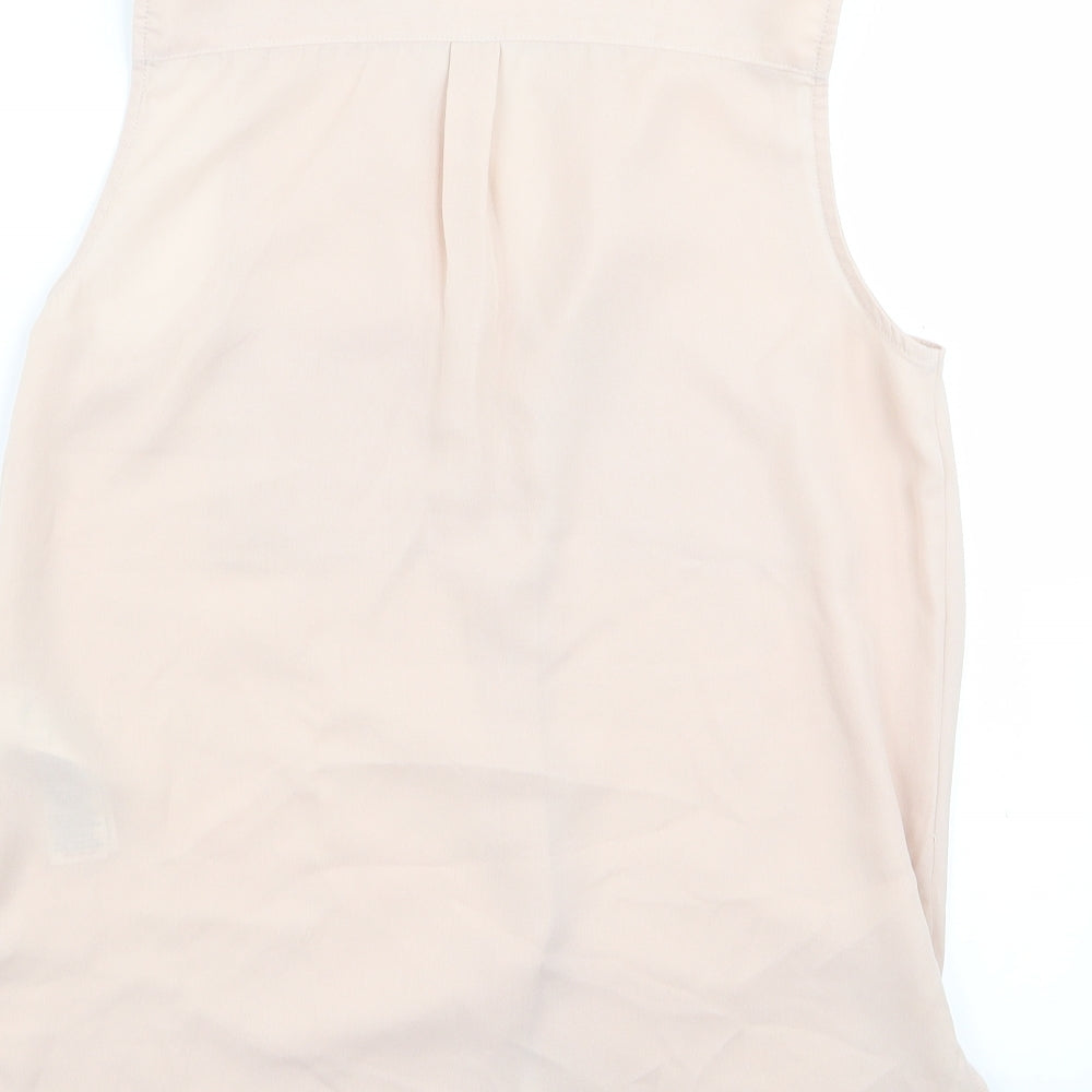 Womens UK Size 6 New Look Pink Basic Blouse