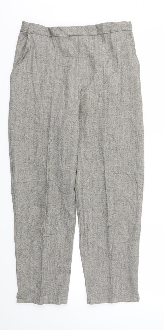 Womens UK Size 14 Autonomy Regular Fit Brown Trousers