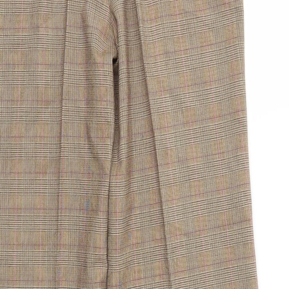 Womens UK Size 10 Preworn Regular Fit Brown Trousers