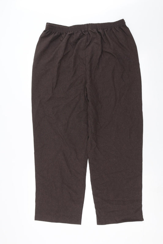 BM collection Womens Brown Trousers Size 16 L27 in