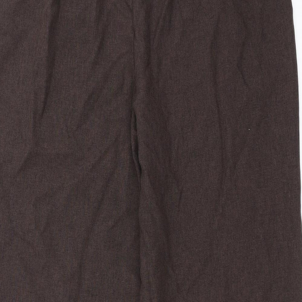 BM collection Womens Brown Trousers Size 16 L27 in