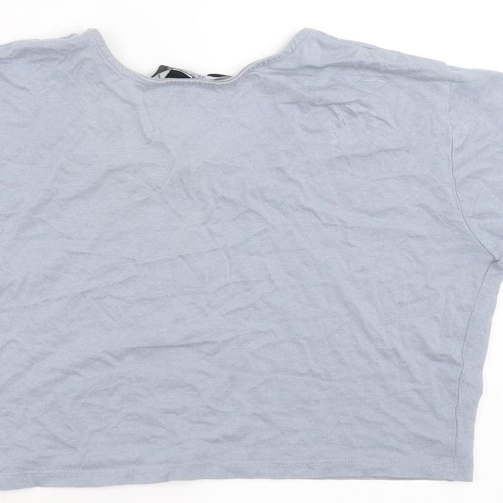 New Look Girls Blue Cropped T-Shirt Size 10-11 Years