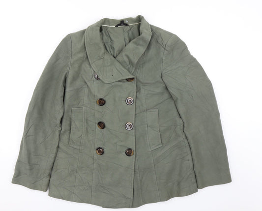 Womens UK Size 12 m&s Green Jacket