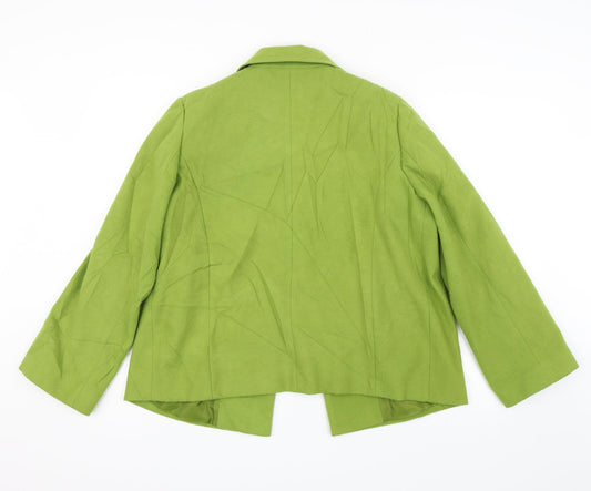 Classics Womens Green Jacket Coat Size 14
