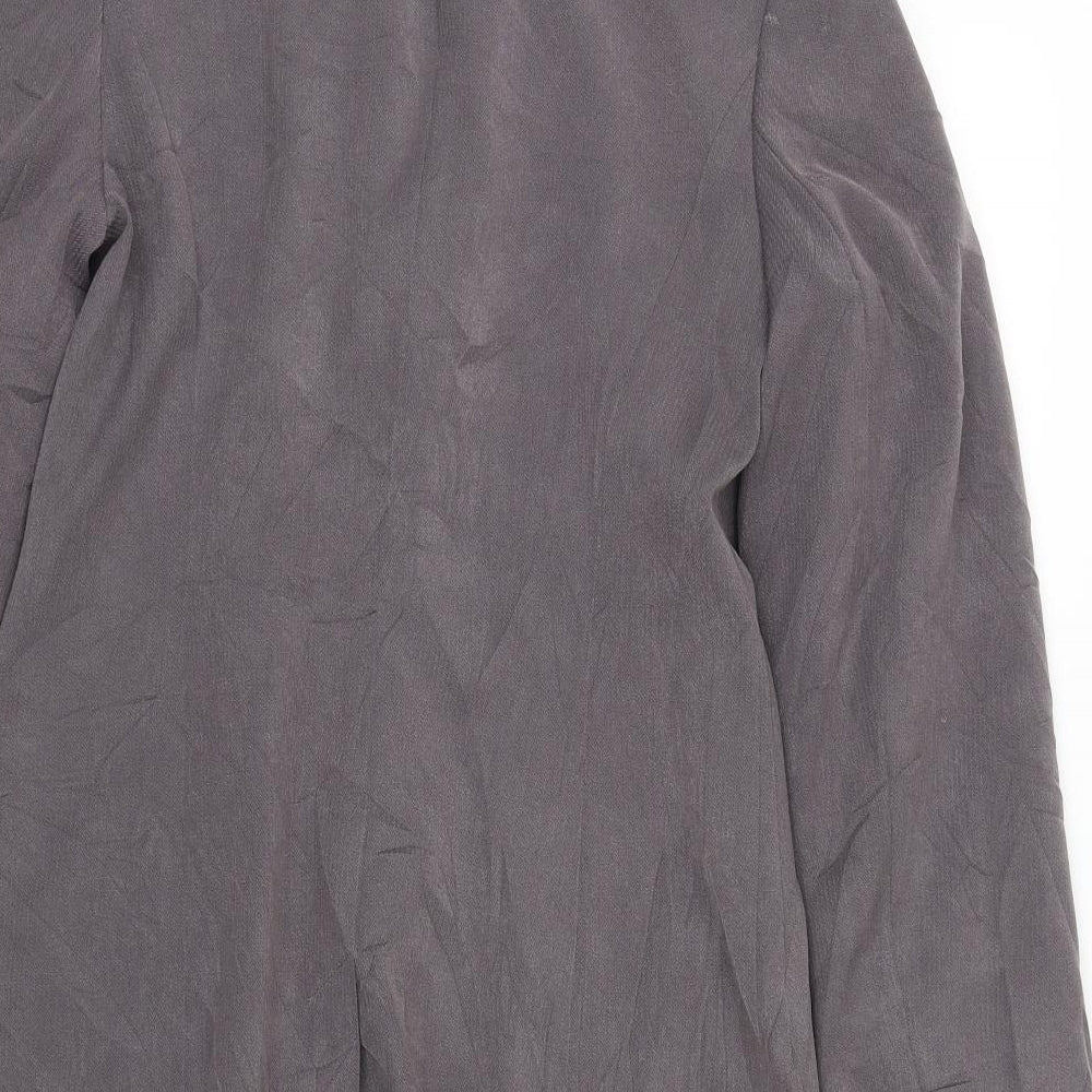 NEXT Womens Grey Herringbone Jacket Suit Jacket Size 12