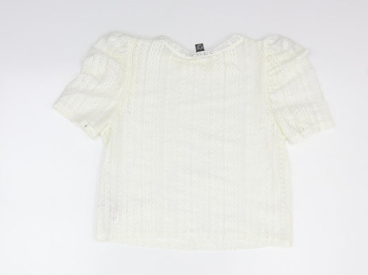 Primark Womens White Basic T-Shirt Size M