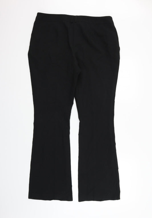 Womens UK Size 14 Atmosphere Regular Fit Black Trousers
