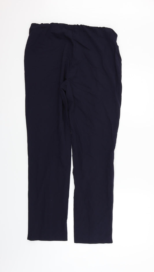 Womens UK Size 16 LUCIA Regular Fit Blue Trousers