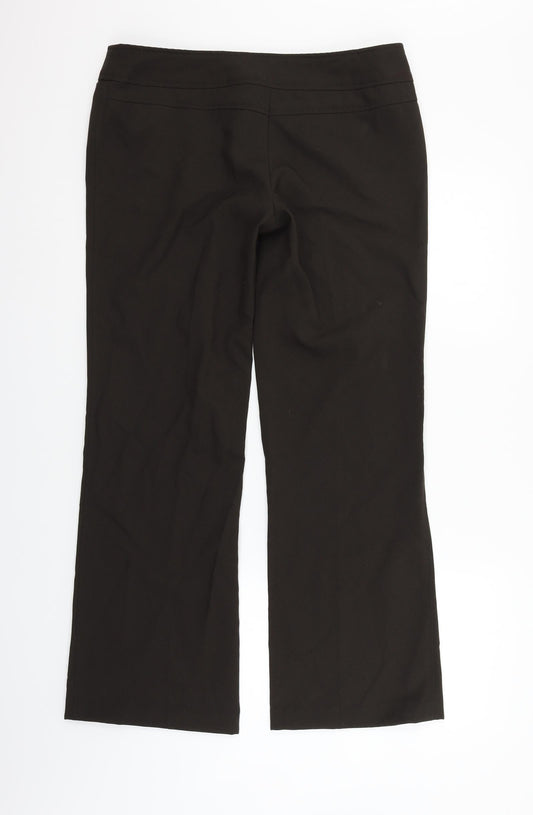Womens UK Size 14 Atmosphere Regular Fit Brown Trousers