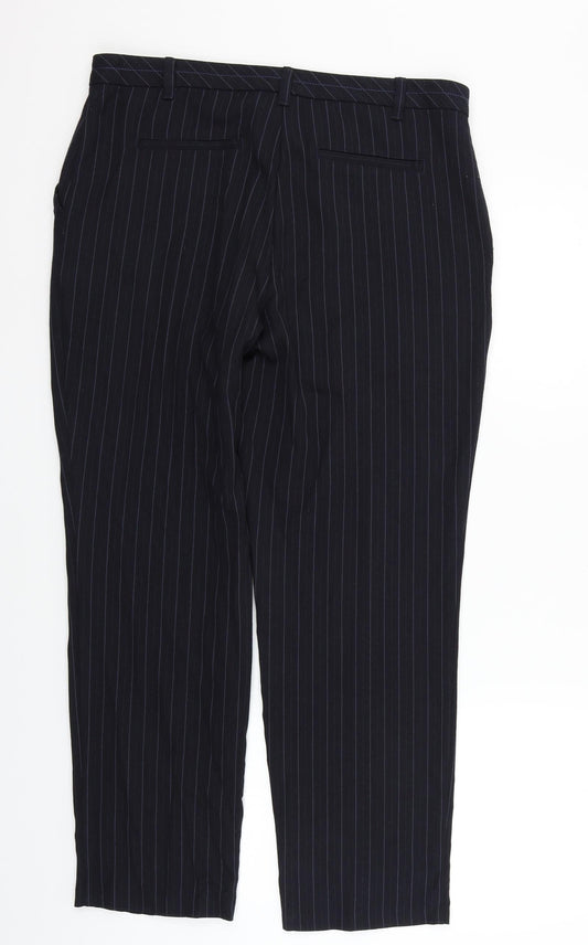 Classic Womens Black Trousers Size 14 L26 in