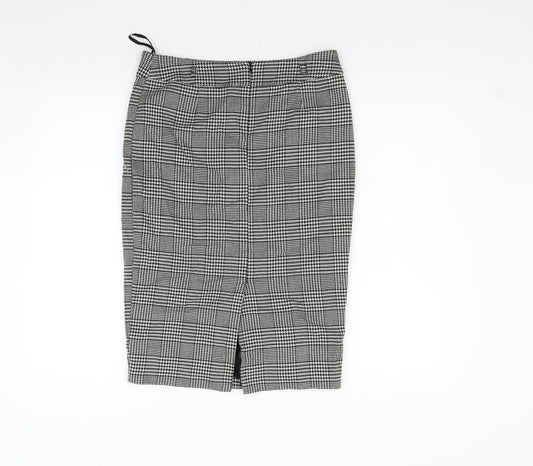Papaya Womens Grey Check  Flare Skirt Size 10