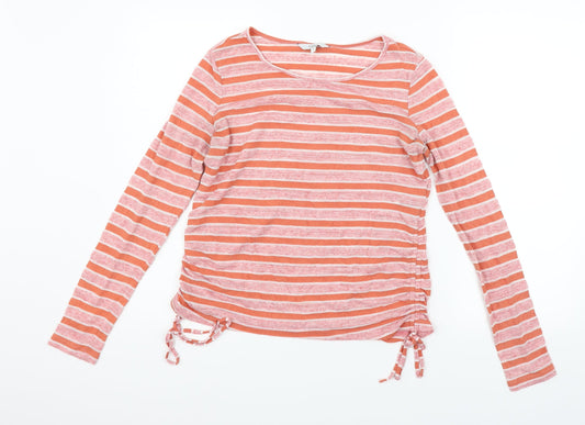 NEXT Womens Orange Striped Pullover Jumper Size 8