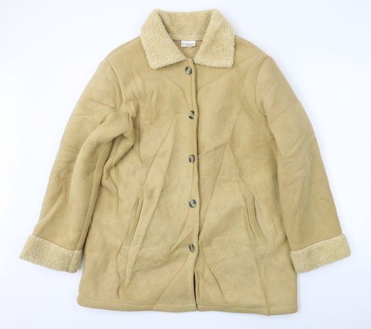 Classics Womens Brown Jacket Coat Size 18