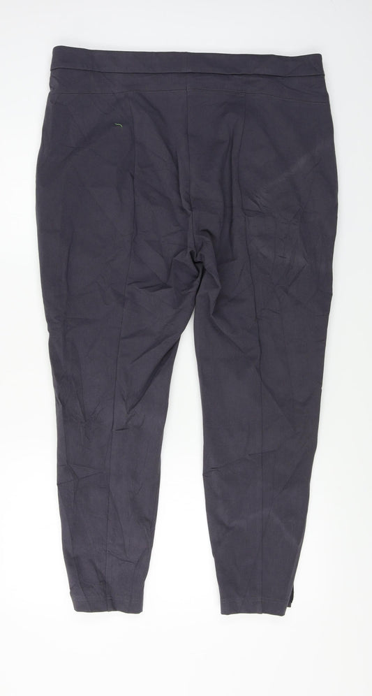 Womens UK Size 20 Marks and Spencer Relaxed Fit Grey Trousers