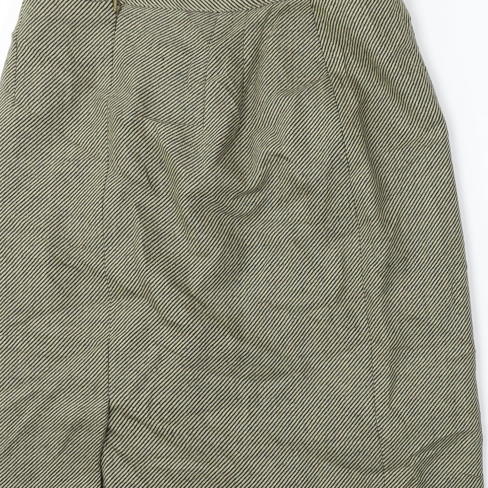 Marks and Spencer Womens Brown Check Bandage Skirt Size 28 in