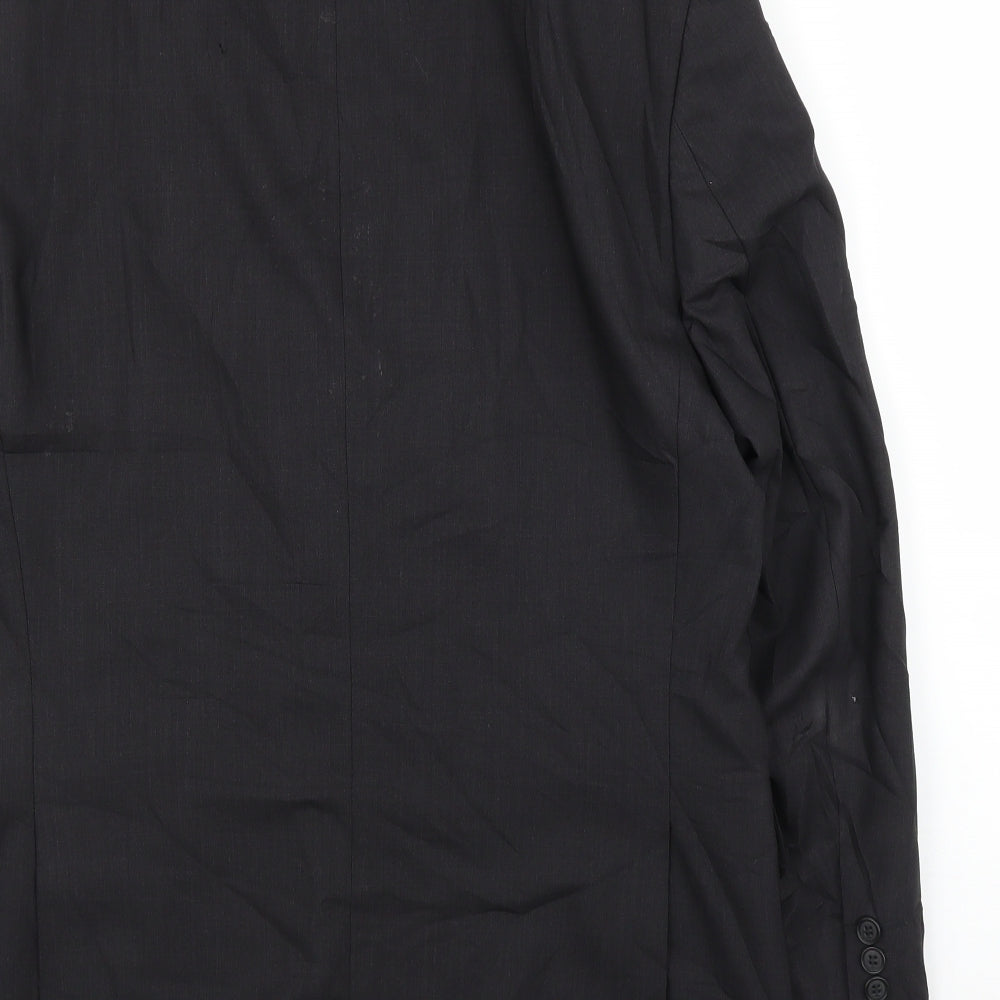 Mens UK Size 40 M&S Regular Black Suit Jacket