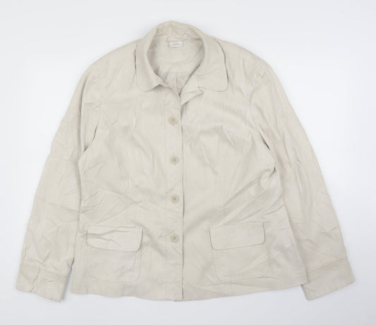 Womens UK Size L NEXT Beige Jacket