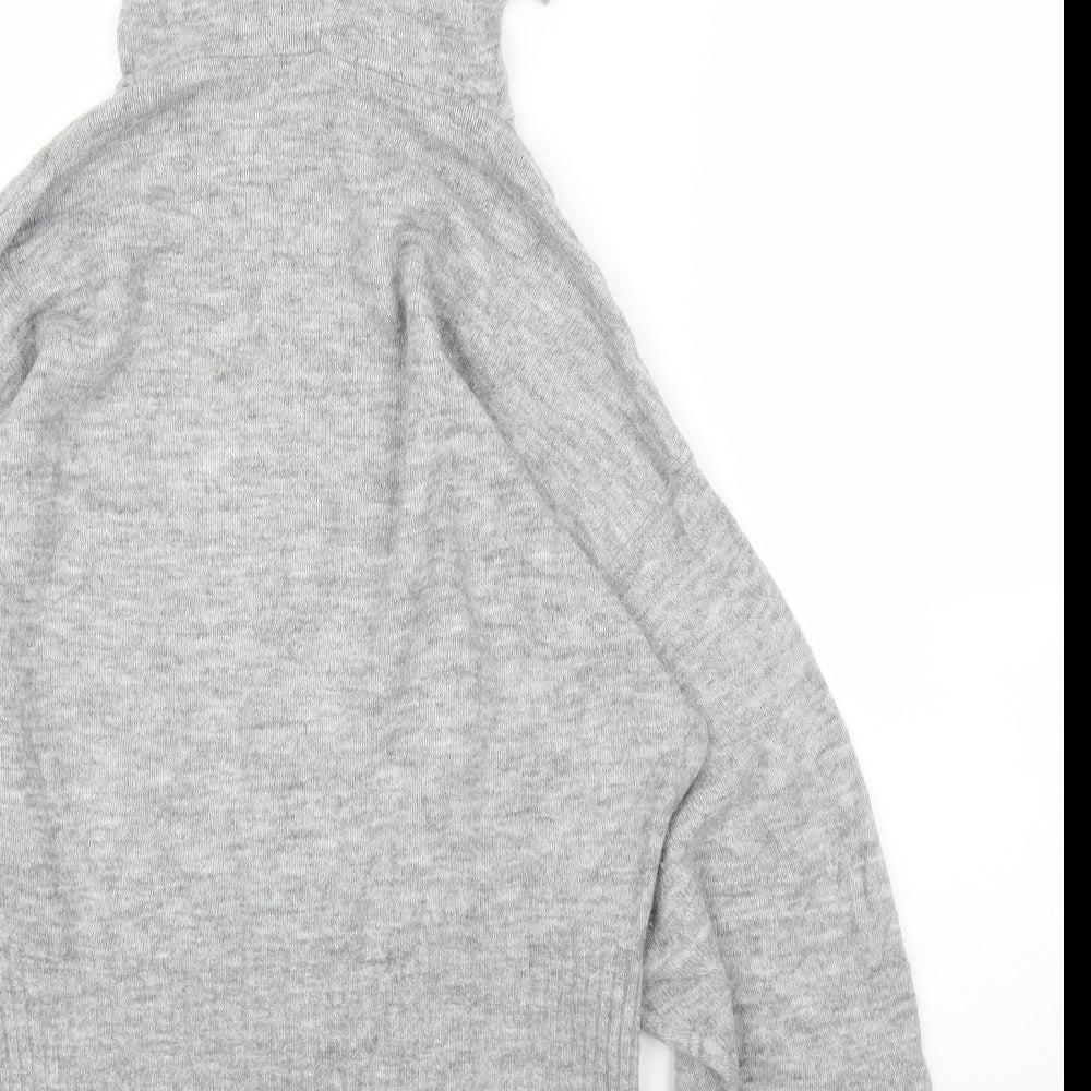 H&M Womens Grey Pullover Hoodie Size XS