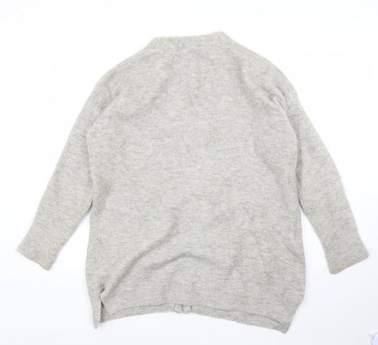 Preworn Womens Grey Full Zip Jumper Size M