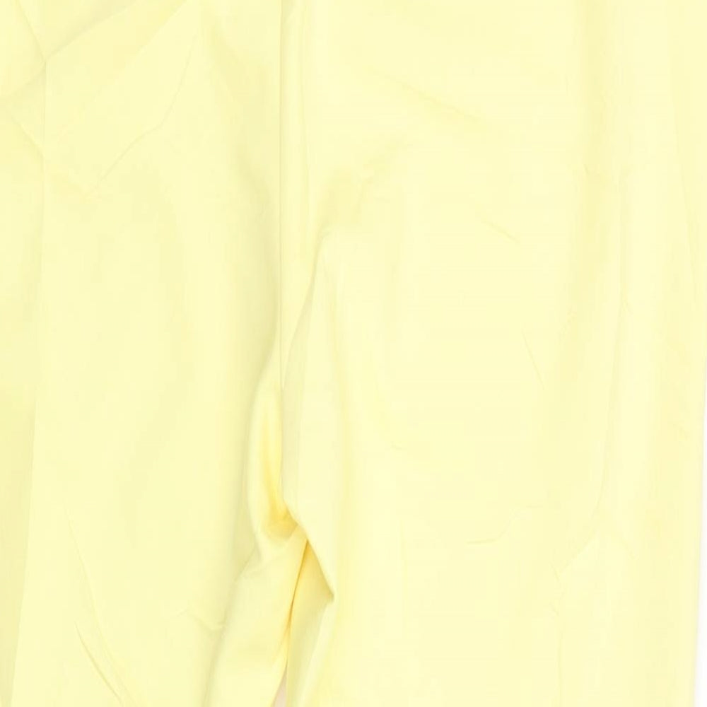 Limited Edition Womens Yellow Capri Trousers Size 36 in L23 in