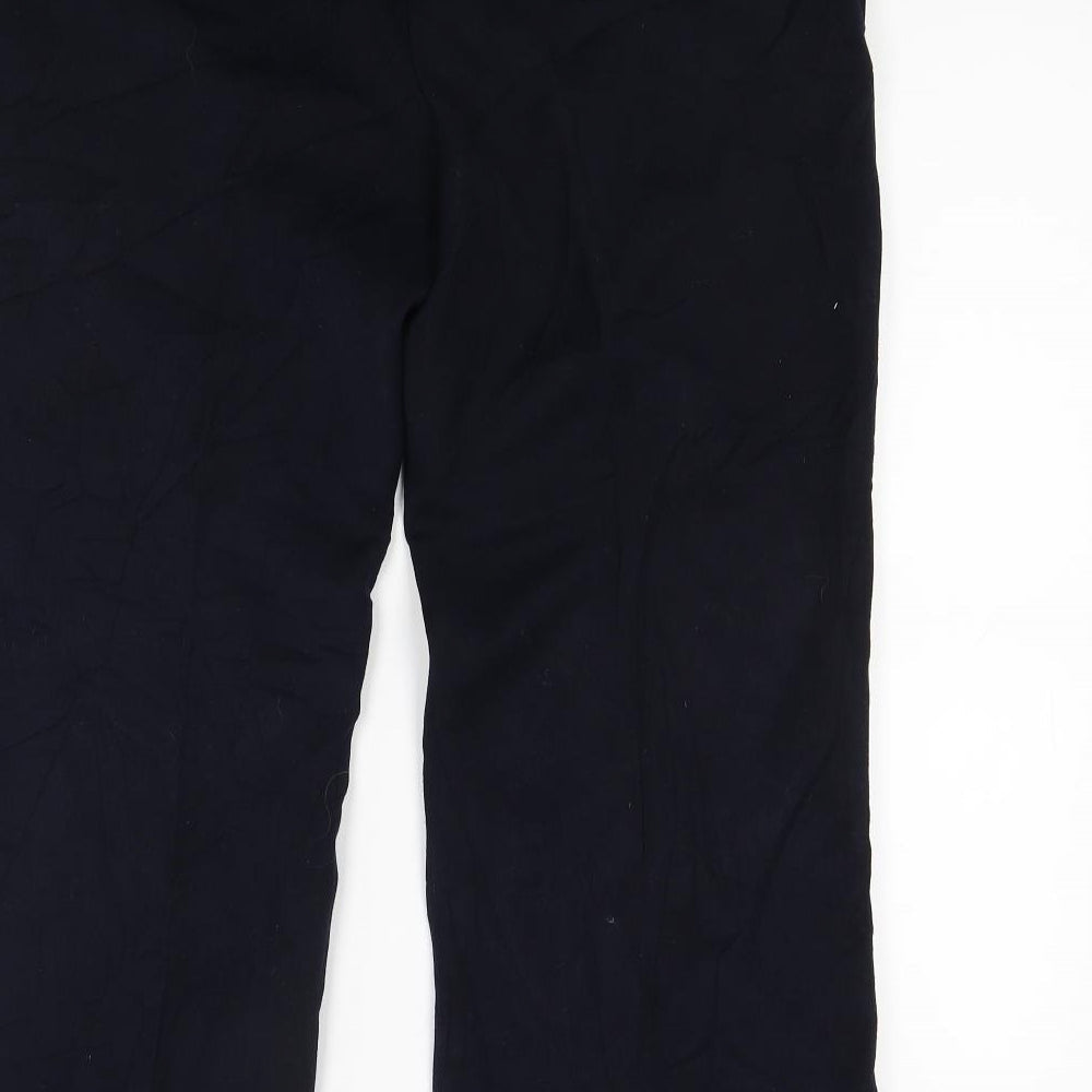 Womens UK Size 12 Per Una Regular Fit Capri Blue Trousers