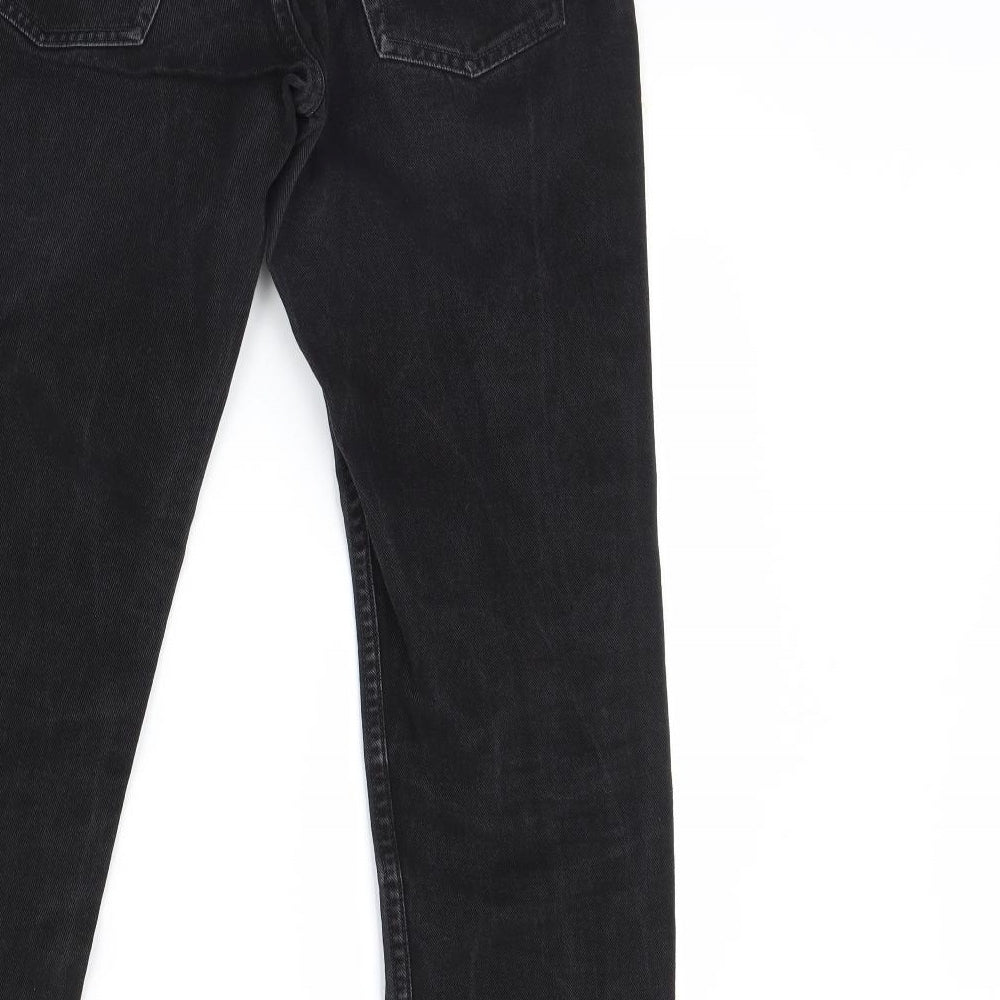 Dorothy Perkins Womens Black Straight Jeans Size 8 L29 in