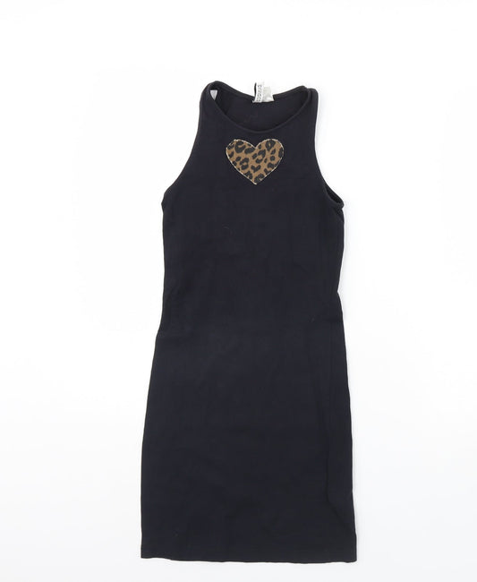 Divided Womens Black Bodycon Size XS - Heart