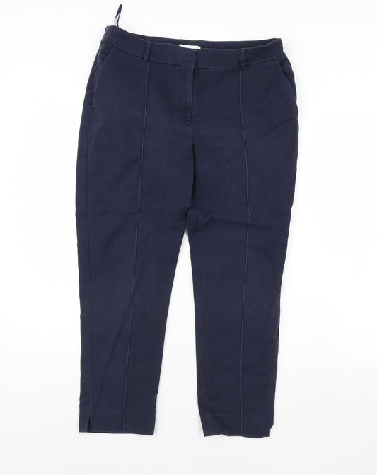 Warehouse Womens Blue Trousers Size 12 L28 in