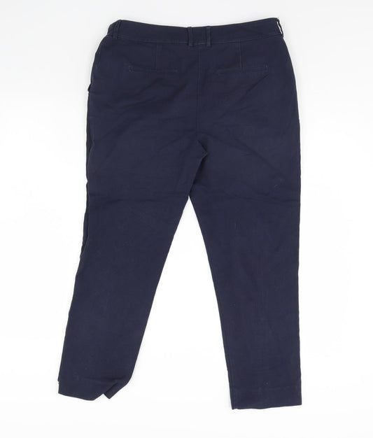 Warehouse Womens Blue Trousers Size 12 L28 in