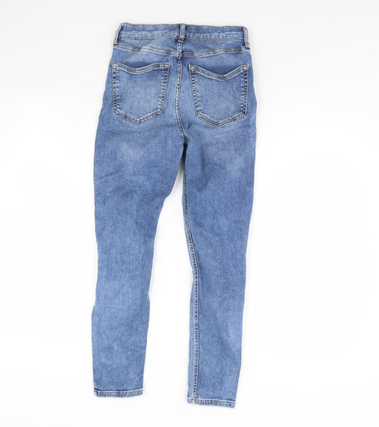 Topshop Womens Blue Skinny Jeans Size 26 in L30 in