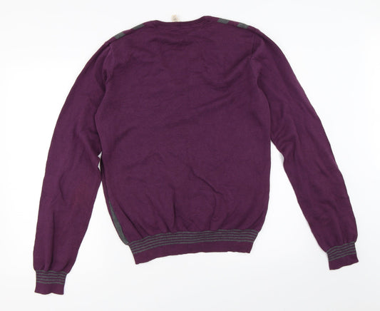 ASOS Mens Purple Pullover Jumper Size M