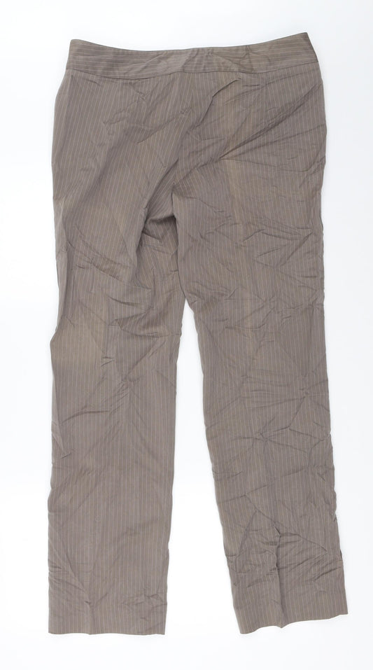 Womens UK Size 14 Wardrobe Regular Fit Brown Trousers