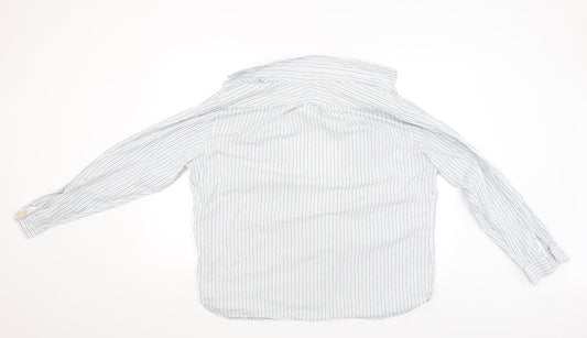 Mens UK Size XL Hammond & CO White Button-Up Long Sleeve Casual Shirt