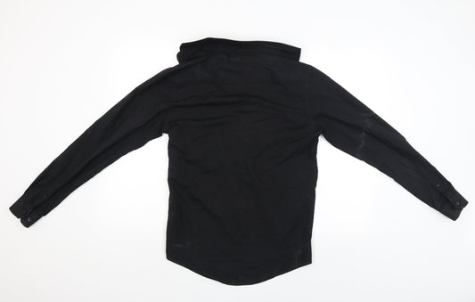 Primark Mens Black Button-Up Size 14.5