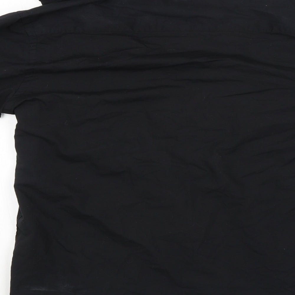 Primark Mens Black Button-Up Size 14.5