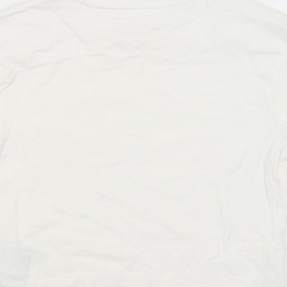 Womens UK Size M Divided White Basic T-Shirt