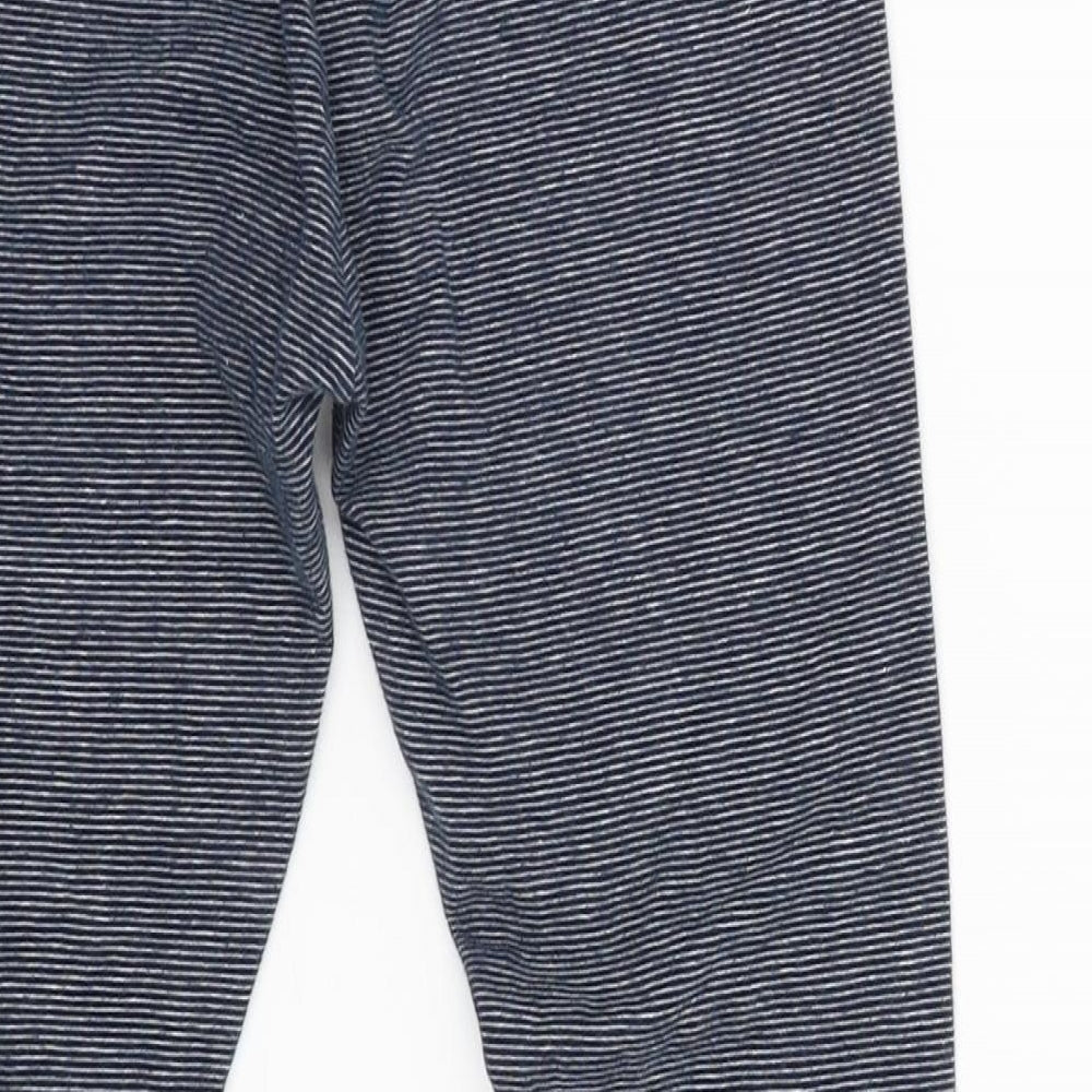 NEXT Girls Blue Striped Jogger Trousers Size 9 Years