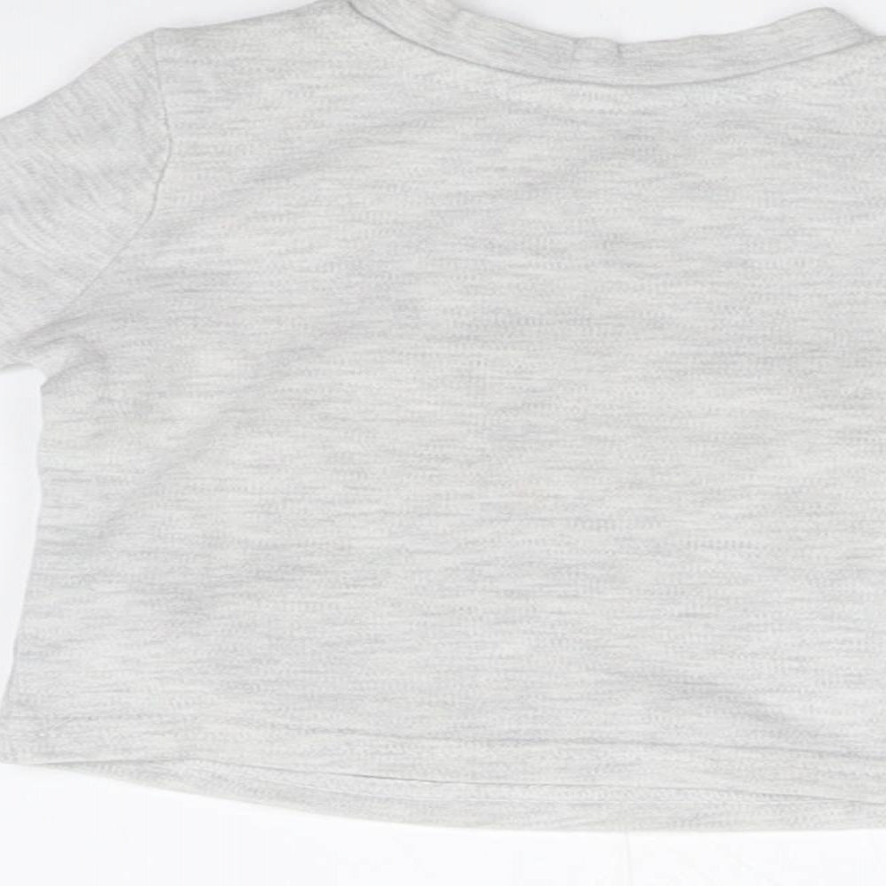 Brand and care label for George Baby Grey Basic T-Shirt, size 0-3, Months