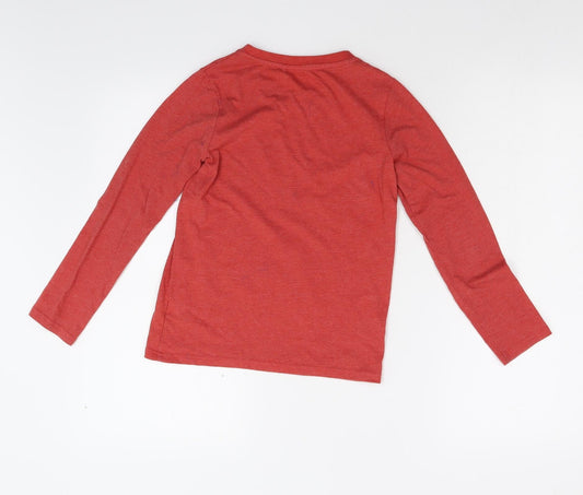 Womens UK Size 8 NEXT Red Basic T-Shirt
