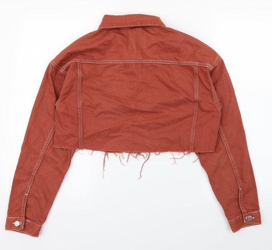 New Look Womens Beige Denim Jacket Size 10