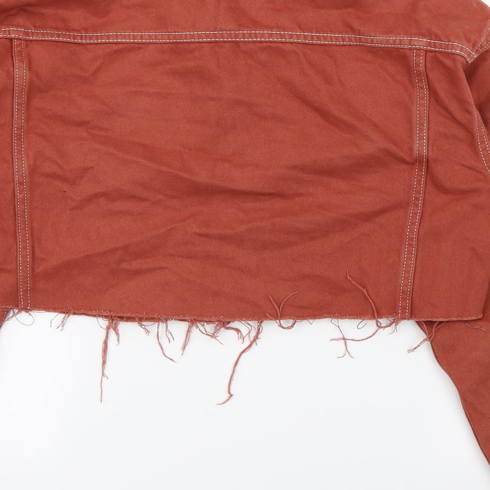 New Look Womens Beige Denim Jacket Size 10