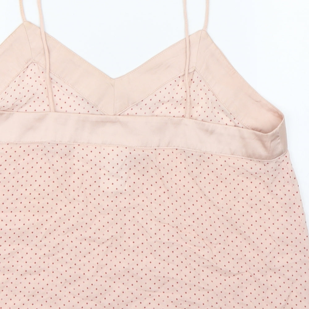 Womens UK Size M H&M Pink Basic Blouse