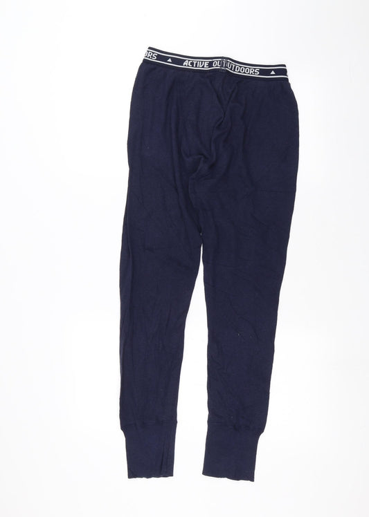 Mens UK Size M St Micheal Regular Fit Blue Trousers