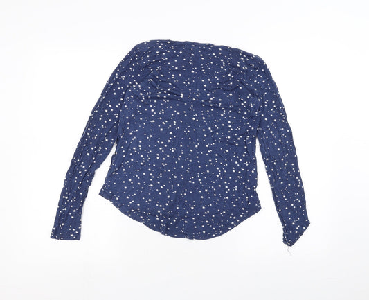 Womens UK Size 6 Atmosphere Blue Basic T-Shirt