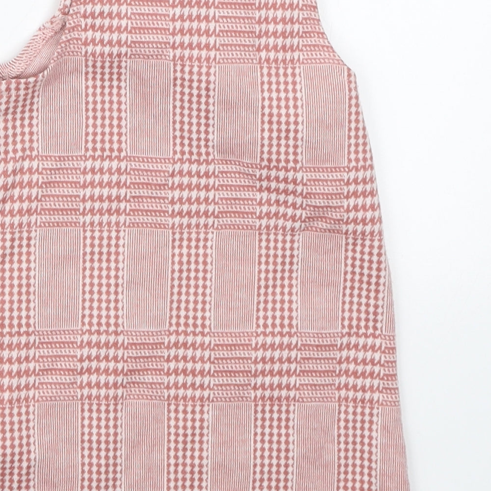 Primark Girls Pink Houndstooth A-Line Size 9-12 Months