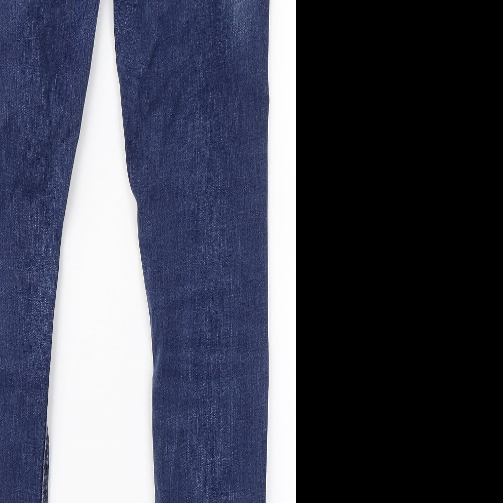 Denim Co. Womens Blue Straight Jeans Size 10 L26 in