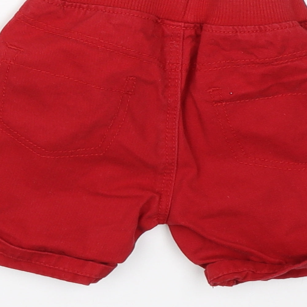 George Boys Red Trousers Size 9-12 Months
