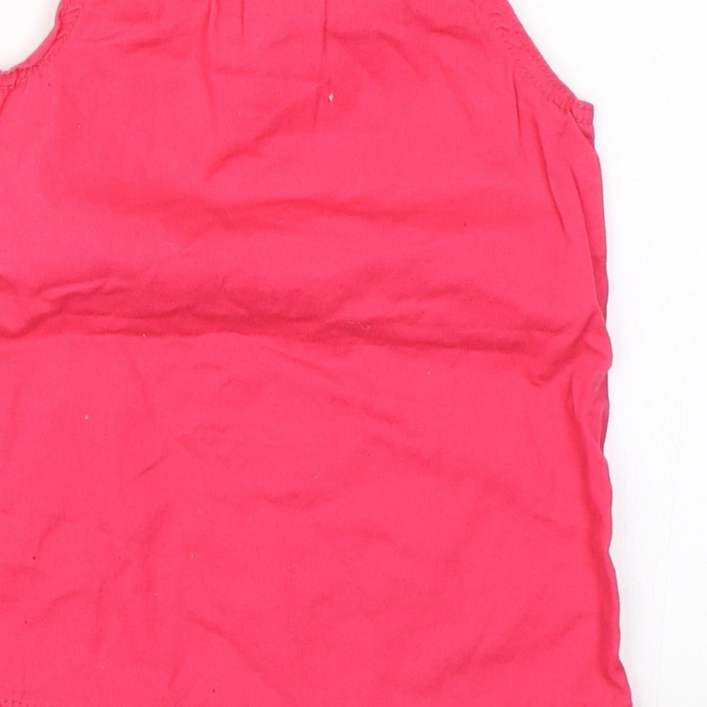 F&F Girls Pink Denim Shift Size 9-12 Months