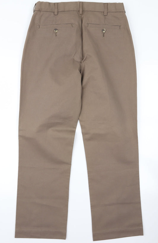 TU Womens Brown Trousers Size 32 L32 in