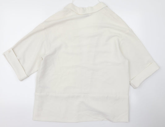 Miss Selfridge Womens White Jacket Size 10